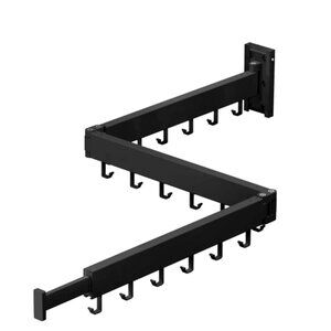 Wall Mounted Three Tier Clothes Hanger extendible folding clothes airer